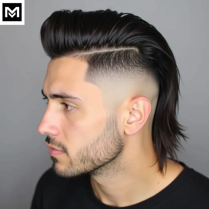 Asymmetrical Mullet Fade