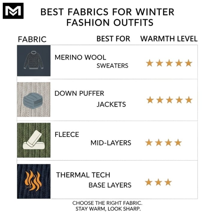 Best fabrics for winter fashion outfits