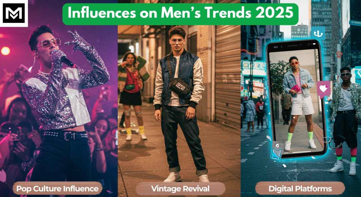 Influences on men's fashion trends 2025