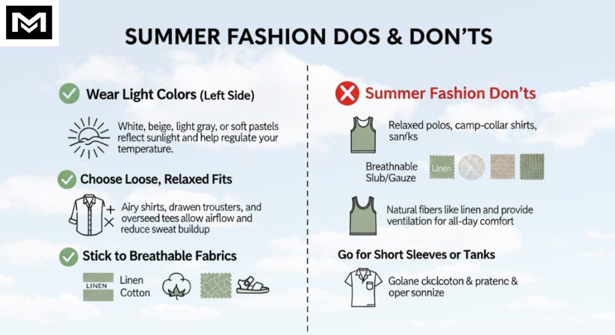 Summer fashion tips for hot weather Dos & Don’ts