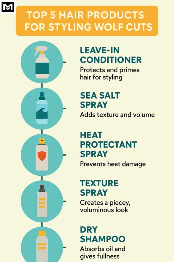 Top 5 hair products for styling wolf cuts