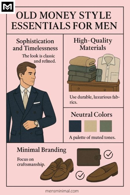 What are old money style essentials for men?