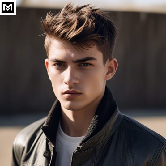 Wolf cut hairstyle for short hair