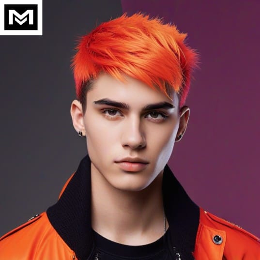 Wolf cut hairstyle for straight hair