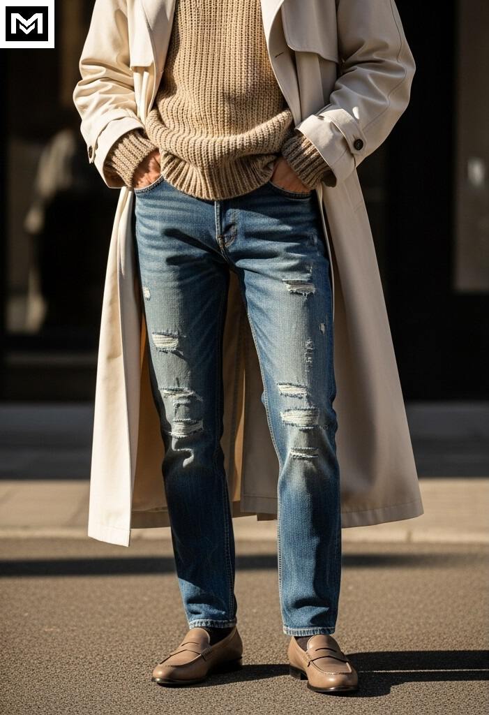 Layered texture: Minimalist outfit