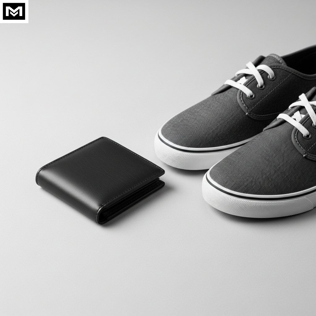 Minimalist accessories wallets & shoes