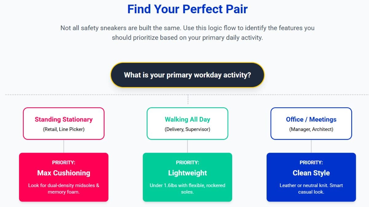 Best steel toe sneakers by use case
