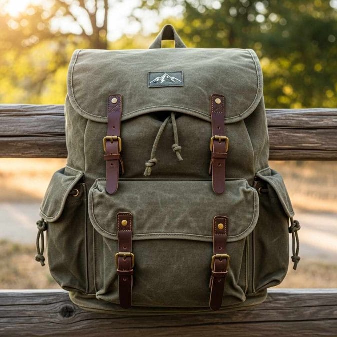 Canvas backpack
