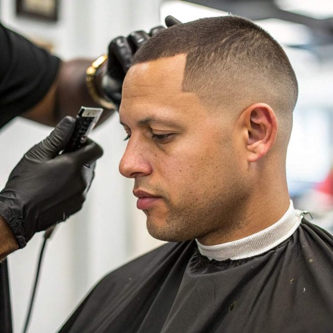 Buzzing with-the-grain using #4 guard