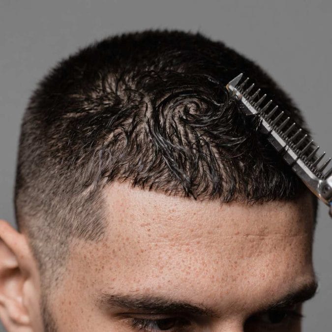 Cross-checking the crown while buzzing