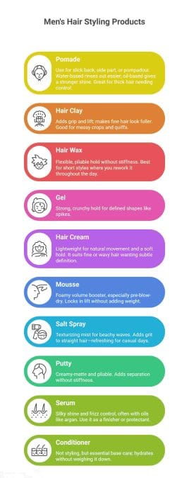 10 essential men’s hair styling products breakdown