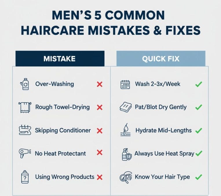 Common mistakes men make (and easy fixes)

