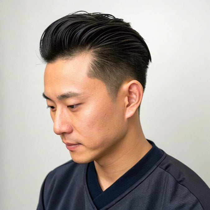 Buzz Cut with Mid Taper (balanced)